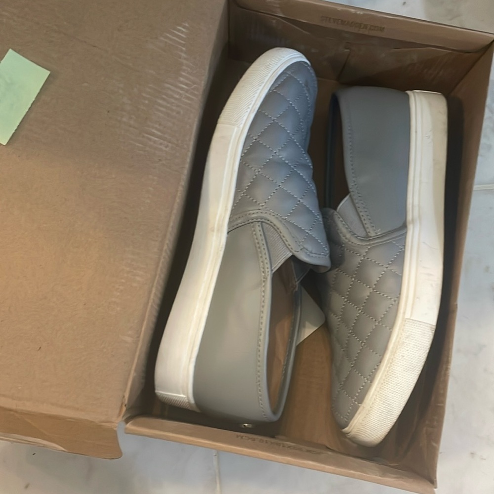 Steve Madden quilted slip on casual sneakers